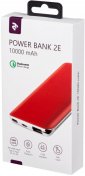Батарея універсальна 2E Power Bank 10000mAh 1xUSB / Type-C / Micro USB Red (2E-PB1036AQC-RED)