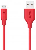 Кабель Anker Powerline V3 AM / Micro USB 1.8m Red (A8133H91)