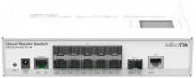 Switch, 10 ports, MIKROTIK CRS212-1G-10S-1S+IN 10/100/1000Mbps + 1x SFP+(10G)