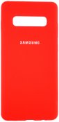 Чохол HiC for Samsung S10 Plus - Silicone Case Red Full Protection  (SCS10PRD)