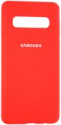 Чохол HiC for Samsung S10 - Silicone Case Red Full Protection  (SCS10RD)