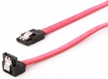 Кабель Cablexpert SATA 90 / SATA 0.8m Red (CC-SATAM-DATA90-0.8M)