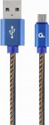 Кабель Cablexpert AM / Micro USB 2m Blue (CC-USB2J-AMmBM-2M-BL)