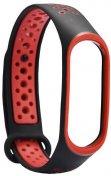 Ремінець Climber for Xiaomi Mi Band 4 - Double Color Sport TPU Black/Red