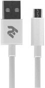  Кабель 2E AM / Micro USB 1m White (2E-CCMAB-WT)