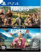 Гра Far Cry 4 + Far Cry 5 [PS4, Russian version] Blu-Ray диск