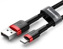 Кабель Baseus Cafule 1.5A AM / Lightning 2m Red/Black (CALKLF-C19)