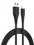 Кабель ColorWay PVC AM / Type-C 1m Black (CW-CBUC026-BK)