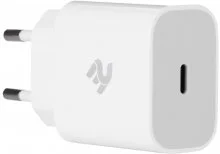 Зарядний пристрій 2E Wall Charger 20W White (2E-WC1USBC20W-W)