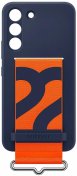 Чохол Samsung for Galaxy S22 - Silicone with Strap Cover Navy  (EF-GS901TNEGRU)