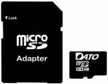 Карта пам'яті Dato Micro SDHC 4GB with adapter (DT_CL04/4GB-RA)