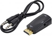 Перехідник STLab HDMI / VGA (U-991 black)