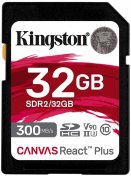 Карта пам'яті Kingston Canvas React Plus SDHC 32GB (SDR2/32GB)