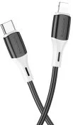 Кабель BOROFONE BX79 3A 20W Type-C / Lightning 1m Black (BX79PDLB)