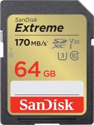 Карта пам'яті SanDisk Extreme V30 Class 10 UHS-I U3 SDXC 64GB (SDSDXV2-064G-GNCIN)