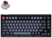 Клавіатура Keychron V1 84 Key QMK Gateron G PRO Brown Hot-Swap RGB USB/WL Frosted Black (V1A3_KEYCHRON)