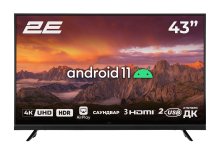 Телевізор LED 2E 43A06L (Android TV, Wi-Fi, 3840x2160)