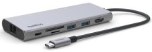 USB-хаб Belkin 7in1 Multiport Dock (INC009BTSGY)