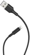 Кабель Hoco X25 2A AM/Lightning 1m Black (6957531080107)