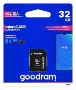 FLASH пам'ять GOODRAM M1AA Micro SDHC 32GB with adapter (M1AA-0320R12)