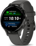 Смарт годинник Garmin Venu 3S - Slate Stainless Steel Bezel with Pebble Gray Case and Silicone Band (010-02785-00)