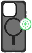 Чохол iTSkins for iPhone 15 Pro HYBRID R FROST with MagSafe Black  (AP5X-HMFRT-BLCK)