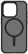 Чохол iTSkins for iPhone 15 Pro HYBRID R Sling 2.0 with MagSafe Black and transparent  (AP5X-HMASL-BKTR)