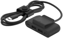 Зарядний пристрій Belkin BoostCharge 4 Port USB Power Extender Black  (BUZ001BT2MBKB7)