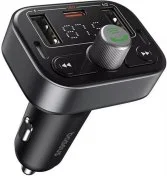 FM-трансмітер + АЗП Baseus Launcher S-09 Pro Black