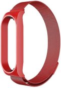 Ремінець PRC for Xiaomi Mi Band 8 - Milanese Loop red