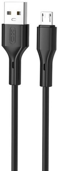 Кабель XO NB230 Rock Series AM / MicroUSB 1m Black  (NB230_M_Black)