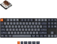 Клавіатура Keychron K1SE 87 Key Gateron Brown White Led Low Profile UKR/ENG USB/BT Black (K1SEA3_KEYCHRON)