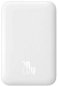 Батарея універсальна Baseus Magnetic Mini Wireless Fast Charge 6000mAh 20W White (P10059002223-00)