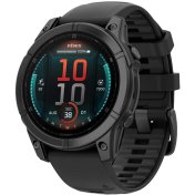 Смарт годинник Garmin Fenix E - 47 mm AMOLED Slate Gray Steel with Black Silicone Band (010-03025-01)