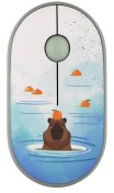 Миша 2E MF300 Capybara Tangerine Silent Wireless Green  (2E-MF300WCAPIBARAGN)