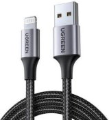 Кабель UGREEN US199 2.4A MFi AM / Lightning 2m Black  (60158)