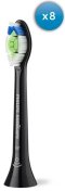 Насадка для зубної щітки Philips Sonicare W Optimal White Black 8 pcs (HX6068/88)