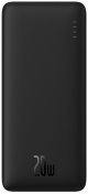 Батарея універсальна Baseus Airpow Fast Charge 10000mAh 20W Black  (PPQD090001)