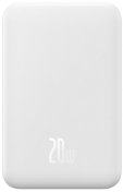 Батарея універсальна Baseus Magnetic Mini Wireless Fast Charge 20000mAh 20W White  (PPCX150002)