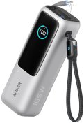 Батарея універсальна Anker 25000mAh 165W Built-In Double USB-C Cables Silvery  (A1695H41)