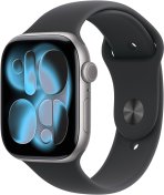 Смарт годинник Apple Watch Series 11 GPS - 42mm Space Grey Aluminium Case with Black Sport Band - S/M (MEQW4)