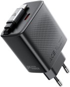 Зарядний пристрій Acefast A110 30W Black with Retractable Cable  (6974316283942)