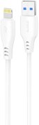 Кабель Proove Simple Silicone 2.4A AM / Lightning 1m White (CCSS12001102)
