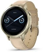 Смарт годинник Garmin Venu 4 - 41 mm Lunar Gold with Bone Silicone Band and Light Sand Leather Band (010-03013-03)