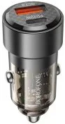 Автомобільний зарядний пристрій BOROFONE BZ20 Smart 38W Transparent Black (6941991101564)