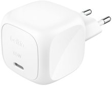 Зарядний пристрій Belkin BoostCharge GaN 65W White (WCA011KQWH)