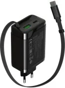 Зарядний пристрій Canyon OnCharge 65RC GaN 65W Black (CNS-CURC65ACB)