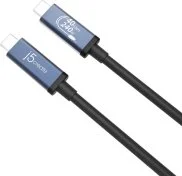 Кабель J5create USB4 40Gbps 240W Type-C / Type-C 0.8m Black (JUC29L08-N)