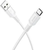 Кабель BOROFONE BX116 Certain 12W AM / MicroB 1m White (6941991119781)