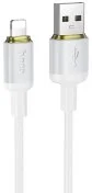 Кабель Hoco X128 Benefit 12W AM / Lightning 1m White (6942007681087)
